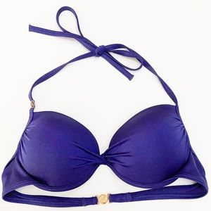 Victoria Secret Blue Push Up Swim Top 36B